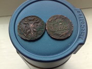 медные монеты 1739г 1750г