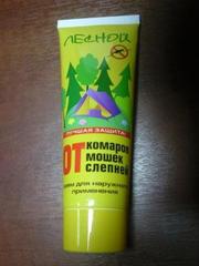 Крем от комаров и мошек Лесной,  85 мл в Омске