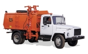 Продается  мусоровоз  на  шасси ГАЗ 3309,  4х2,  дизель с  бок.  загруз.