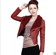 Первое кожи весной 2013 новой корейской версии кожаное пальто замшевой