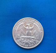 Монета Quarter dollar liberty 1994г